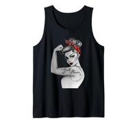 GirlPower Pinup Retro Moderno Rosie la Rivettatrice Icona Femminista Canotta