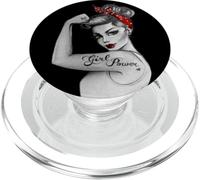 GirlPower PinUp Retro Moderno Rosie la Rivettatrice Icona Femminista PopSockets PopGrip per MagSafe