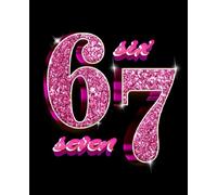 Girls 67 Italian Brainrot Gamer Six Seven Meme - College Ruled Composition Notebook: Blank lined Note Book, Funny Viral Social Media Trend Journal for ... Ice Cream numbers, secret video game players