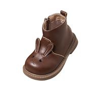 Girls and Boys Children's Casual Shoes Mesh Soft Sole Breathable Sports Short Boots 24, marrone, 25 EU