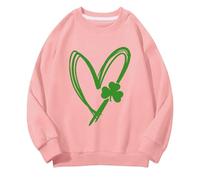 Girls And Boys Round Neck Felpe Spring And Autumn St Day Middle And Large Children's Felpe Retro Personality 2D Printing Children's Casual Felpa senza pancia per ragazze, Colore: rosa., 3-4 Jahre