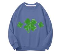 Girls and Boys Round Neck Felpe Spring and Autumn St Day Middle and Large Children's Felpe Retro Personality 2D Printing Children's Casual Felpa regalo per ragazze, Blu marino, 8-9 Jahre