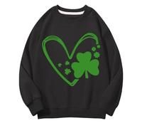 Girls And Boys Round Neck Felpe Spring And Autumn St Day Middle And Large Children's Felpe Retro Personality 2D Printing Children's Casual Felpa Adolescente Maglione Ragazza Senza Pancia, Nero , 10-11