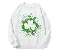 Girls And Boys Round Neck Felpe Spring And Autumn St Day Middle And Large Children's Felpe Retro Personality 2D Printing Children's Casual Felpa con motivo gatto ragazza, bianco, 10-11 Jahre