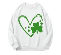 Girls And Boys Round Neck Felpe Spring And Autumn St Day Middle And Large Children's Felpe Retro Personality 2D Printing Children's Casual Felpa Adolescente Maglione Ragazza Senza Pancia, bianco, 10