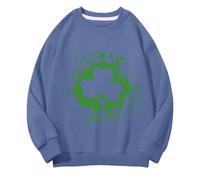 Girls And Boys Round Neck Felpe Spring And Autumn St Day Middle And Large Children's Felpe Retro Personality 2D Printing Children's Casual Felpa con motivo gatto ragazza, Blu marino, 8-9 Jahre