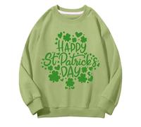 Girls And Boys Round Neck Felpe Spring And Autumn St Day Middle And Large Children's Felpe Retro Personality 2D Printing Children's Casual Pullover Teenager Tumblr Girl, verde, 4-5 Jahre