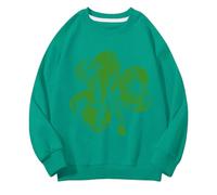 Girls and Boys Round Neck Felpe Spring and Autumn St Day Middle and Large Children's Felpe Retro Personality 2D Printing Children's Casual Felpa pullover taglia ragazza, Ag., 3-4 Jahre