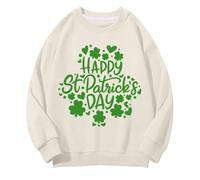 Girls And Boys Round Neck Felpe Spring And Autumn St Day Middle And Large Children's Felpe Retro Personality 2D Printing Children's Casual Pullover Teenager Tumblr Girl, beige., 8-9 Jahre