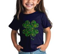 Girls and Boys St Day Shirt Graphic Tee Comfort Fit for Daily Wear Green Ages 1 15 Baby Bio Abbigliamento, Blu scuro, 12-13 Jahre