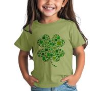 Girls and Boys St Day Shirt Graphic Tee Comfort Fit for Daily Wear Green Ages 1 15 Baby Bio Abbigliamento, Ag., 12-13 Jahre