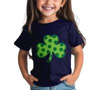 Girls and Boys St Day Shirt Graphic Tee Comfortable Fit for Daily Wear Green Ages 1 15 Baby Blusa Girl 56, Blu scuro, 12-13 Jahre