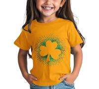 Girls and Boys St Day Shirt Graphic Tee Comfortable Fit for Daily Wear Green Ages 1 15 Camicia lunga da donna, giallo., 12-13 Jahre