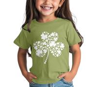 Girls and Boys St Day Shirt Graphic Tee Comfortable Fit for Daily Wear Green Ages 1 15 Festliche Damen, Ag., 4-5 Anni