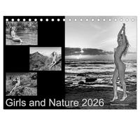 Girls and Nature (Tischkalender 2026 DIN A5 quer), CALVENDO Monatskalender: Bezaubernde Mädchen in fantastischer ursprünglicher Natur.