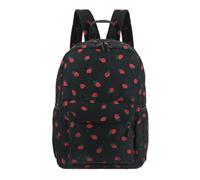 Girls Backpack | With Zipper Strawberry Nylon Adjustable Strap Purse | Student School Corduroy Backpack for Middle High Senior Grade Daily Commuting Travel Hiking