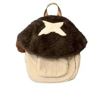 Girls Cartoon Fongo Backpack Student School Borse Stupt Travel Autunno Inverno Bolls Plush Teen Autunno Inverno Cartoon Fungo