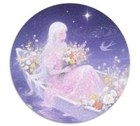 Girl's Flowers 1000 Pezzi Di Puzzle Rotondo Classico Beautiful Jigsaw Regali Educativo Per Adulti E Bambini 1000pcs (67.5x67.5cm)