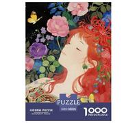 Girl's Flowers Puzzle 1000 Pezzi Fun Per Adulti E Bambini Dai 12 Anni,beautiful, Intrattenimento Creativo Regalo Creativo Per Il Relax Per Uomini E Donne 38x26cm/1000pcs