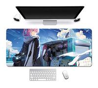 Girls Front Line Tappetino Mouse Gaming, Grande Anime Mouse Pad XXL 900x400mm Confortevole, Lavabile, 3mm Antiscivolo Tappetino Scrivania Supporto per Ufficio Computer, Adatto per computer e PC, P