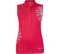 girls golf Polo Puff Flower, rosso