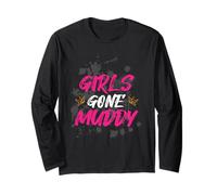 Girls Gone Muddy Muddy Race Fango Mud Run Maglia a Manica