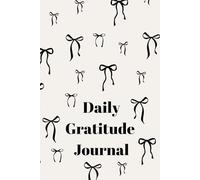 Girls Gratitude Journal: Everyday Choose a Characteristic From Philippians 4:8 to Reflect on- Cream Background with Black Coquette Bows