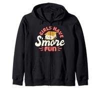 Girls Have S’more Fun Funny Camping Outdoor Gift Felpa con Cappuccio