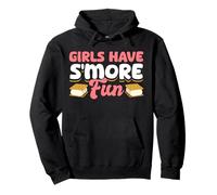 Girls Have S’more Fun Funny Camping Outdoor Gift Felpa con Cappuccio