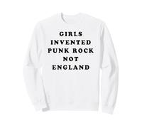 Girls Invented Punk Rock Not England - Green Felpa
