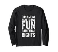 Girls Just Want To Have Fundamental Rights Parità Femminista Maglia a Manica