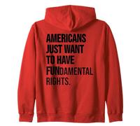 Girls Just Want to Have Fundamental Rights Women Human Right Felpa con Cappuccio