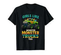 Girls Like Monster Trucks Too Fun, Idea Regalo per Le Ragazze Maglietta