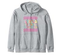Girls Like Race Cars Too Racing Flag Checkered Motorsport Felpa con Cappuccio