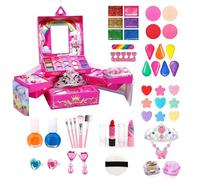 Girls Makeup Set for Kids, Pretend Makeup Toys, Washable Makeup Set