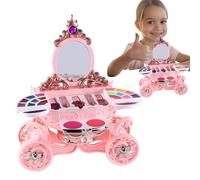 Girls Makeup Set, Washable Pretend Beauty Kit with LED and Music, Creative Toddler Cosmetic Set, Fun Play Toy for Children, Ideal for Daughters and Granddaughters, 5,51 x 10,04 x 11,81 pollici