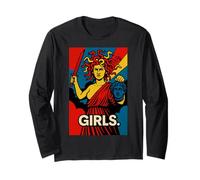 Girls Medusa Feminist Greek Mythology Art Maglia a Manica