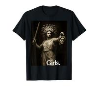Girls Medusa Feminist Greek Mythology Art Maglietta