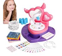 Girls Nail Art Set - Manicure Set, Fun Polish | Kit unghie finte per ragazze carine, applicazione non tossica e sicura, kit di decorazione per unghie, regalo ideale per feste, eventi, cump