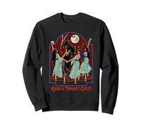 Girl's Night Out Witches Retro Vintage Funny Adult Humor Felpa