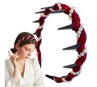 Girls Pearl Head Abch, dente per la fascia perla,Bande per capelli Wave - Accessori per non slip Accessori Chiesa per la testa di pettine per una ragazza