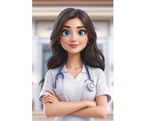 Girl's Secret Diary by D'ia Luna: Cute Notebook for Doctors, 200-Page Lined Hardcover Journal, 6x9: Perfect Gift for Birthday, Valentine's Day, ... and Any Occasion for Girls, Kids, and Women