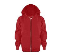 Girls Sweater Lettera Stampato Felpa con Cappuccio Zipper Up Felpe Bambini Unisex Cappotto Morbido Camicetta Con Tasca Nonno Ragazza Io Era Una Volta Il suo Angelo Maglione, Colore: rosso, 4-5 Jahre