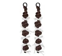 Girls Synthetic Hairpiece Extensions Hair Parrucche Intrecciate Per Cosplay Street Photography Accessorio Sintetico Per Costume Costume A Nastro Accessorio Capelli Intrecciati