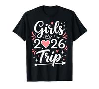 Girls Trip 2026 Cute Crown Heart Matching Group Vacation Maglietta