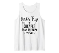 Girls Trip Cheaper Than a Therapy 2026 Girls Weekend Party Canotta