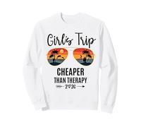 Girls Trip Cheaper Than a Therapy 2026 Group Matching Party Felpa