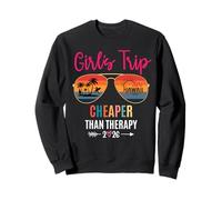 Girls Trip Cheaper Than a Therapy 2026 Hawaii Girls Weekend Felpa