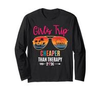 Girls Trip Cheaper Than a Therapy 2026 Hawaii Girls Weekend Maglia a Manica
