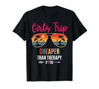 Girls Trip Cheaper Than a Therapy 2026 Summer Girls Weekend Maglietta